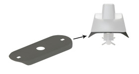 Zestaw do montażu ściennego, Zestaw akcesoriów, Szablon do wiercenia (karton), rdzeń piankowy, uchwyt piankowy,