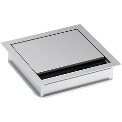 Bachmann 5073741 Cable Grommet Square Aluminium Silver Matt 1pc