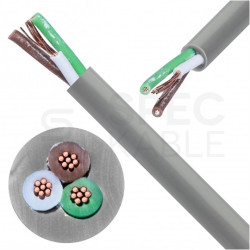 Kabel sterowniczy ELITRONIC LIYY 3x0,25mm2 szary 250/500V olejoodporny linka TKD