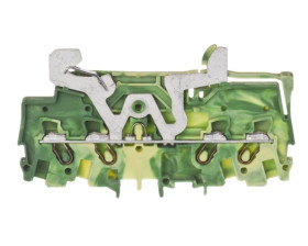 Złączka szynowa PE 4-przewodowa 1,5mm2 żółto-zielona 2001-1407 TOPJOBS