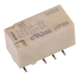 Przekaźnik sygnału, 3V dc, 2 A, DPDT, 2-polowy, montaż SMD, Panasonic G6K