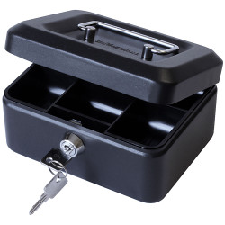 Cathedral 6in. Cash Box Black