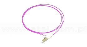 Pigtail LC/UPC, MM, 50/125, 0,9mm, włókno OM4, 2m