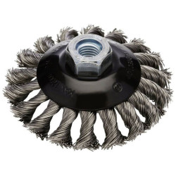 Rhodius 304023 SKBZ Bevel Brush 115x15x20xM14 Steel Wire for Angle Grinders