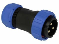 SPP2910-3WW Wtyk 3 pin na kabel (13-16mm) okrągły, zakręcany, wodoodporny - gwint wewnętrzny (50A)