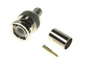 Wtyk BNC zaciskany na RG6U