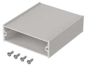 Aluminum enclosure kit, (L x W x H) 71.8 x 80 x 24.4 mm, natural, IP40, 97173080.HMT1