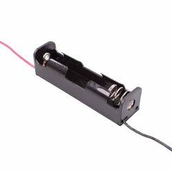 18650 x 1 Battery Holder 150mm Leads