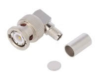WBNC-H155K Wtyk BNC zaciskany na kabel H155 kątowy