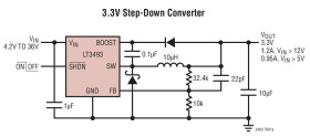 1.2A, 750kHz Step-Down Switching Regulator in 2mm × 3mm DFN