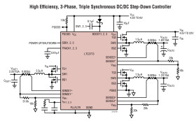 Triple Output Synchronous 3-Phase DC/DC Controller with Up/Down Tracking