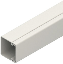 Electrical installation duct, (L x W x H) 2000 x 62 x 40 mm, PVC, white, HKL4060.6