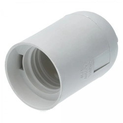 Oprawka żarówki plastikowa E27 biała