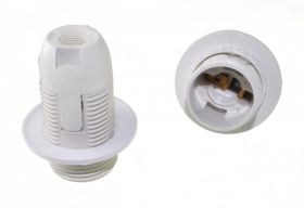 OPRAWKA E14 Z KOLNIERZEM BIALA