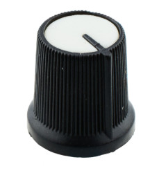 White 6mm Pointer Knob