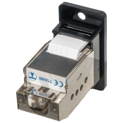 TUK Ltd SGKSLJBpm Category 6A STP Toolless Locking LowProfile PanelMount Socket