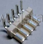 PWZ 05R Złącze męskie 5 stykowe kątowe 3,96mm