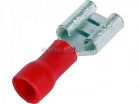 Gniazdo płaskie izolowane częściowo KFR 6,3 x 0,8