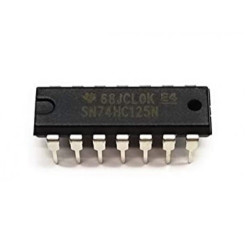 SN74HC125N - 74HC04 - Quadruple Buffer with 3-State Outputs - CMOS - DIP14