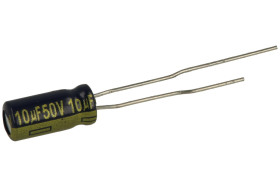 Kondensator; elektrolityczny; niskoimpedancyjny; EEUFC1H100LH; 10uF; 50V; FC; fi 5x11mm; 2,5mm; przewlekany (THT); luzem; Panaso