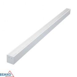 Oprawa liniowa QUALIS 112cm 30W 4K biała klosz PC MIKRO C27-QLS-112A-30B-840B-9016A-1A