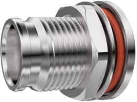 2.2/5 panel socket 50 Ω, G11 (UT-85), solder/solder, straight, 100025506