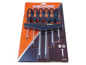 Zestaw śrubokrętów 6szt z uchwytem