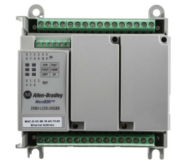 Sterownik programowalny PLC Allen Bradley Micro820 12 8 RJ45, RS232, RS485 Analogowe, DC Przekaźnik Ethernet Ethernet