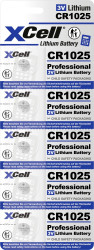 Ogniwo guzikowe CR 1025 XCell CR1025-B5 3 V 5 szt. 25 litowe