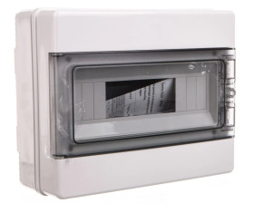 Rozdzielnica modułowa 1x12 natynkowa drzwi transp. seria 620 IP65 280x220x100 szara EC62012 /opak. 8/