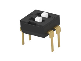 Przełącznik DIP 2-pozycyjny SPST THT 24A -40 → 85°C