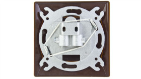 Akcent Gniazdo Antenowe Rtv-Sat Końcowe Brązowe Gpa-As/24