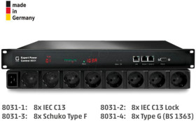 8031-3 PDU, 2 x sensor, 8 x safety socket
