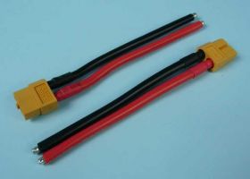 GN.2-PIN XT60 Z KABELKIEM 10cm AMASS