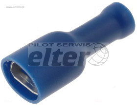 Konektor nasuwka 6,3mm 0,5÷1,5mm2 izolowany BLUE
