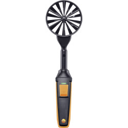 Testo 0635 9431 vane probe measures flow speed, volume, temp via Bluetooth