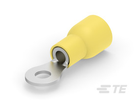 Zacisk oczkowy Ø #8 izolowany Żółty TE Connectivity