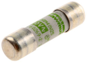 Bezpiecznik 25A 10 x 38mmFF 500 V dc, 690V ac MersenIEC 60269-4