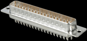 D-SUB plug, 37-pin, solder bucket