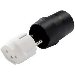 Martin Kaiser 156/kws/1 Adapter 1-Pc One-Way Type J/F Plug with Ground Contact