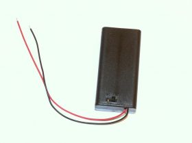 Koszyk na 2 baterie AA, pokrywa, wyłącznik