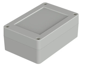 ABS enclosure, (L x W x H) 105 x 70 x 40 mm, light gray (RAL 7035), IP65, 07511074