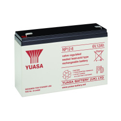 Yuasa NP Series NP12-6 Valve Regulated Lead-Acid Battery SLA 6V 12.0Ah