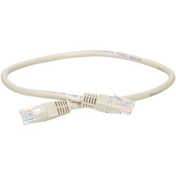 TruConnect TRUP60.5GY 0.5mtr CAT 6 UTP PVC Full Copper Patch Lead - Grey