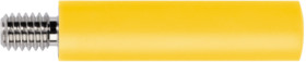 4 mm socket, screw connection, mounting Ø 6 mm, CAT II, yellow, BU 2244 S NI / GE