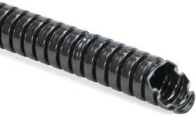 Corrugated hose, inside Ø 56.5 mm, outside Ø 67.2 mm, BR 110 mm, PA, black, 166-11209
