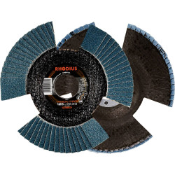 Rhodius 211304 VISION PRO Flap Disc 125mm Dia 22.23mm Bore 5pc Translucent