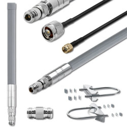 Qoltec Zestaw Antena LoRa 5.8 dBi + kabel zasilający