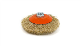 Szczotka Tarczowa Z Gwintem Do Szliferek Kątowych, 115 Mm (54-168)