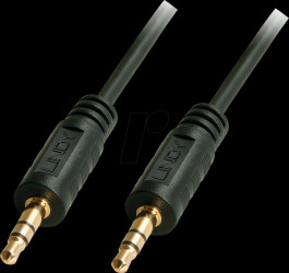 35643 Audio cable, 3.5-mm 3-pin jack plug, 3.0 m